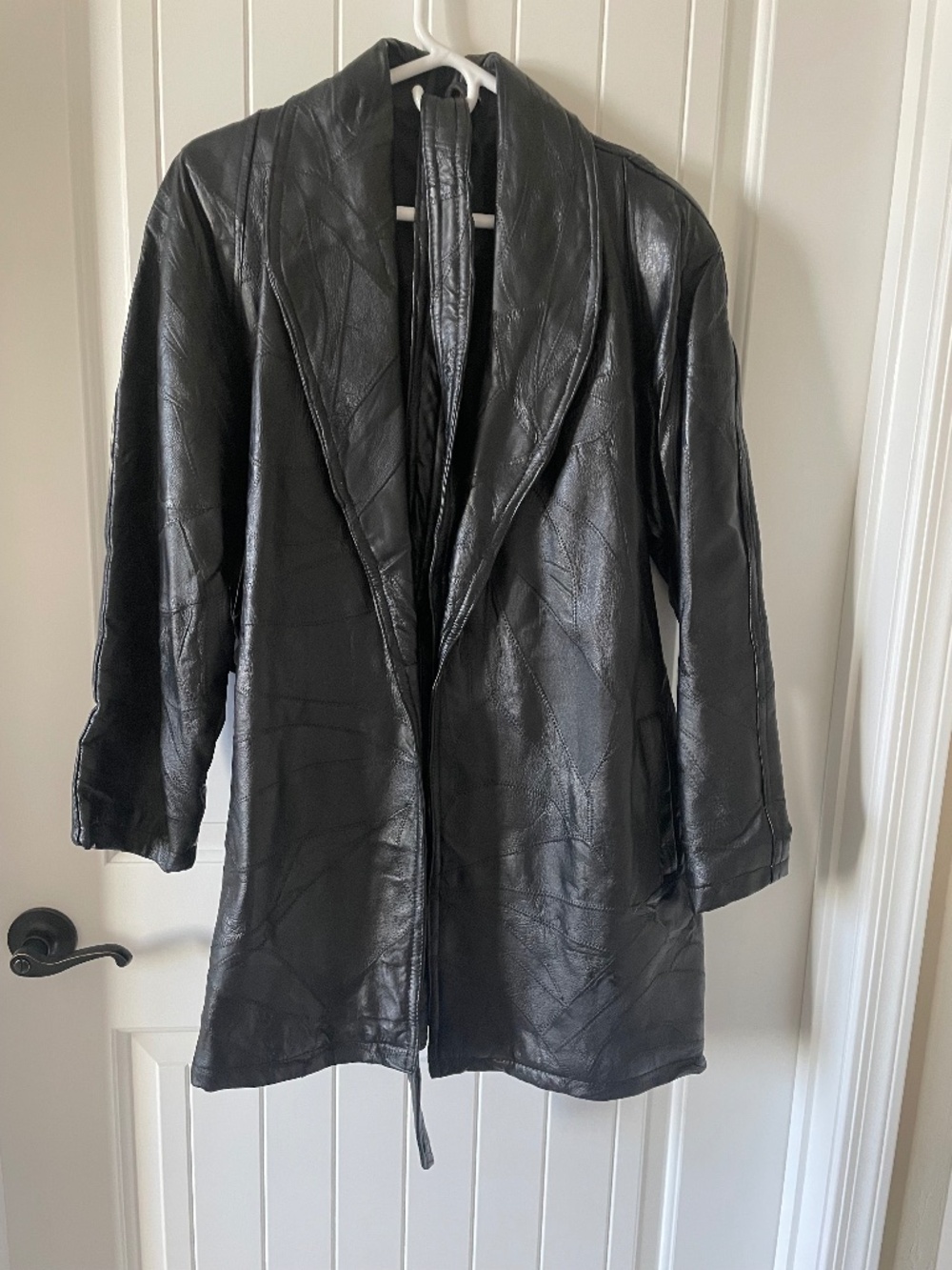 Genuine Leather Trench coat